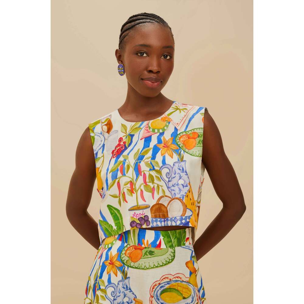 Off-White Fresh Table LENZING™ ECOVERO™ Euroflax™ Blouse